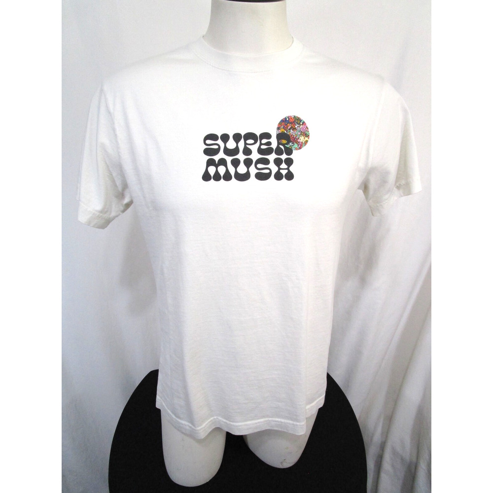 Super Mush Venice CA Psychedelic White T-Shirt Men Sz M - Picture 4 of 10